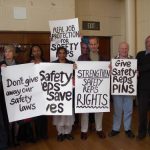Safety Representatives protest
